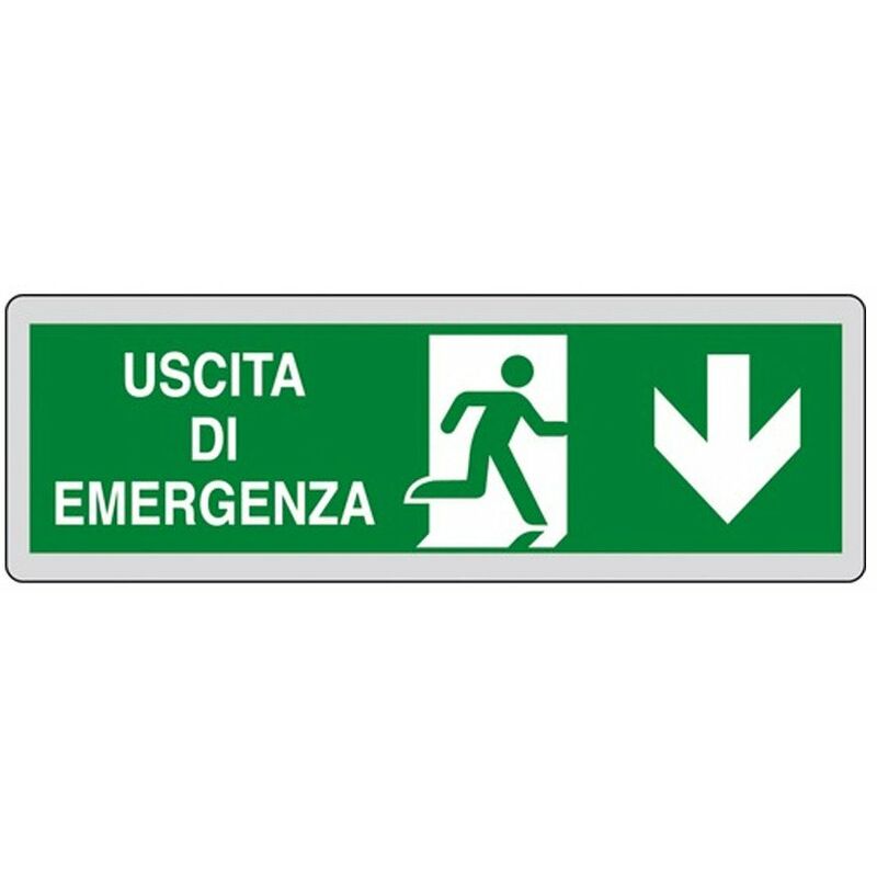 Image of Targhetta Segnaletica 'Uscita Di Emergenza' Adesiva 15x5cm - Etichette Per Locali Pubblici - 15909000 - D&b Verona