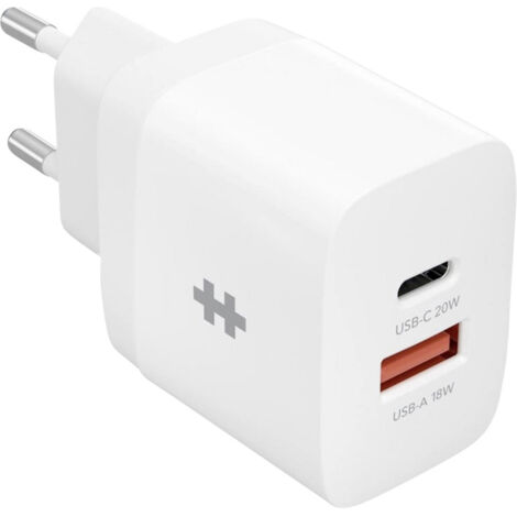 Targus HyperJuice Netzteil / Stromversorgung 20 W, 18 W USB-C®, USB-A Weiß Steckdose, Innenbereich
