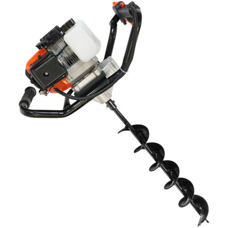 Tarière 2 Mains 52cc à Essence 2 Avec Mèche De 150 Mm