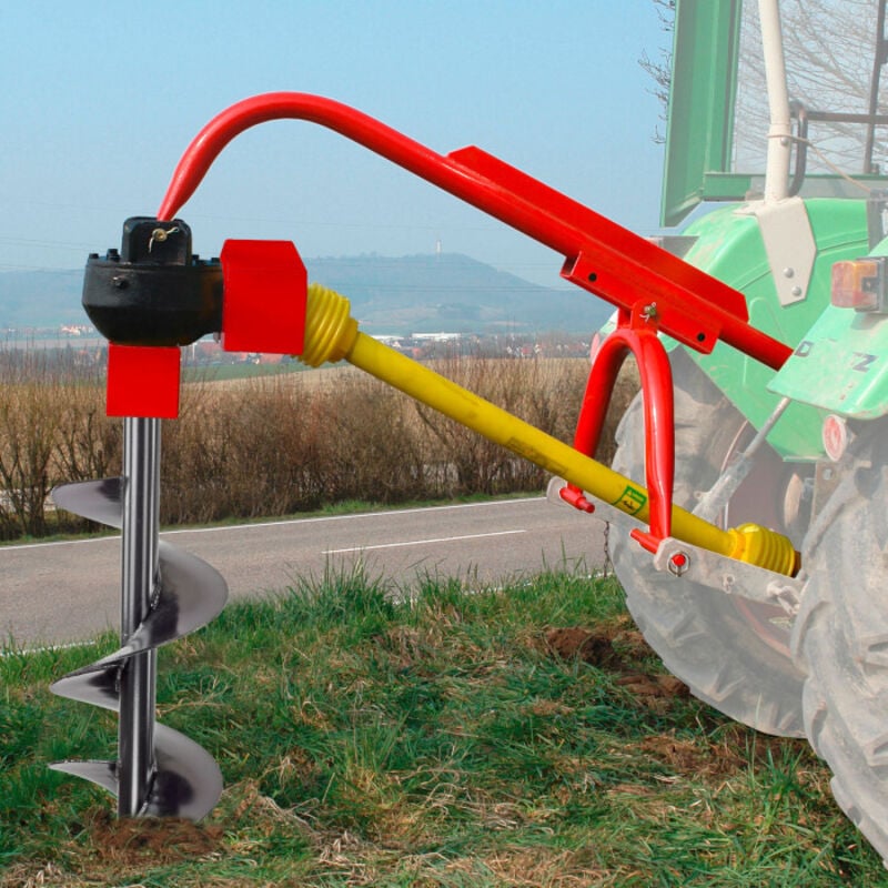 Dema - Tarière 3 points - 350 mm (14') pour tracteur Cat. 1