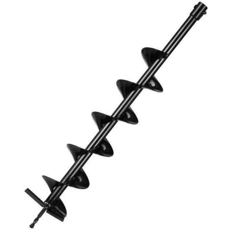 Tarière à spirale pour plantation de bulbes, foret à trous de poteaux, tarière à spirale pour jardin, tarière à sol, tarière de plantation pour perceuse à visseuse hexagonale, arbre plein