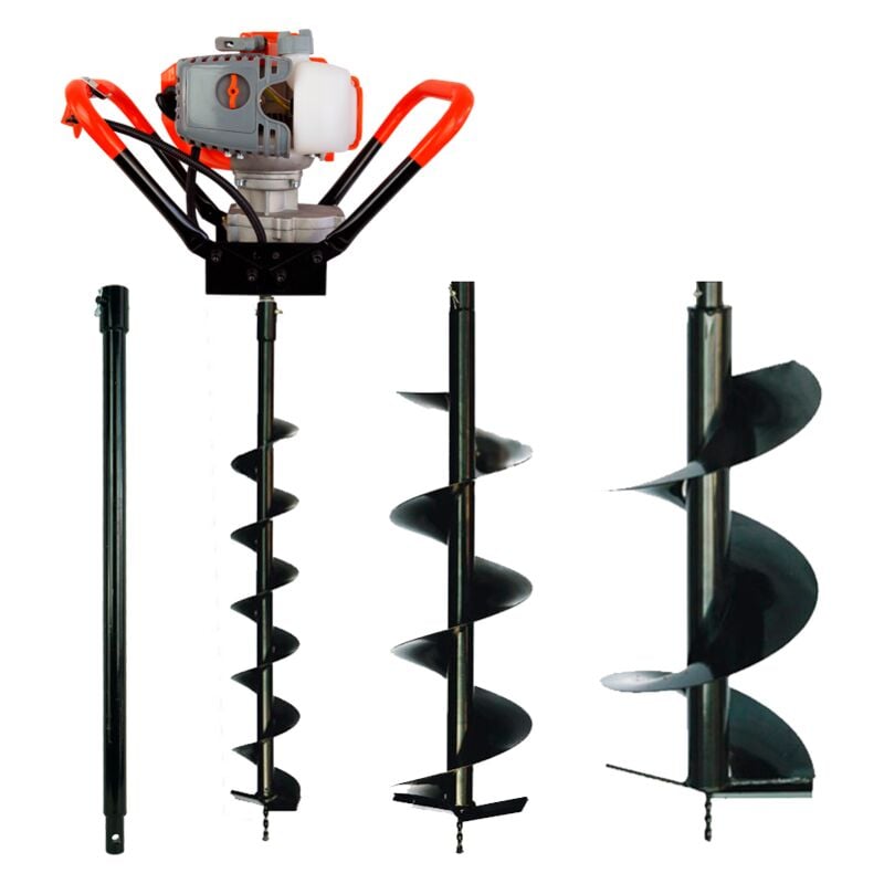 Sakawa - Tarière avec 3 forets + 1 Civière