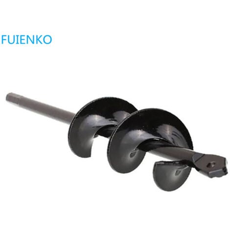 Tarière de jardin 30x8CM Coleur de Noir FUIENKO