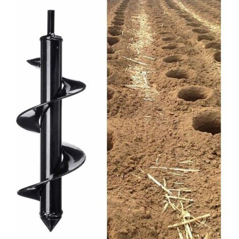 Tarière de jardin, tarière de jardin, tarière en spirale Tarière électrique Tarière électrique, perceuse rotative de jardin, outil de plantation pratique (220×40mm)