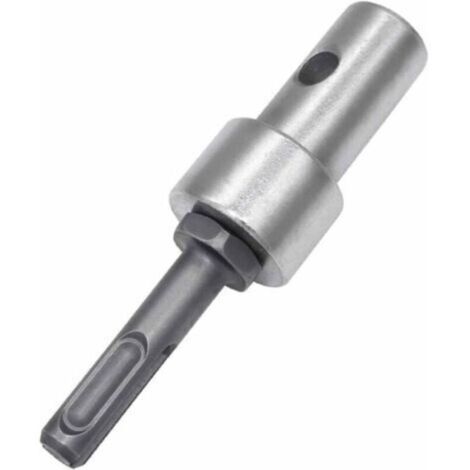 Tarière électrique 10,4 cm – Adaptateur pour perceuse sans clé – Tige ronde 0,8 cm – Acier durable pour béton armé