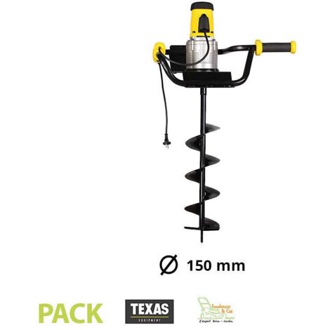 Tarière électrique 1200W avec vrille de 150 mm Texas EA1200 - noir