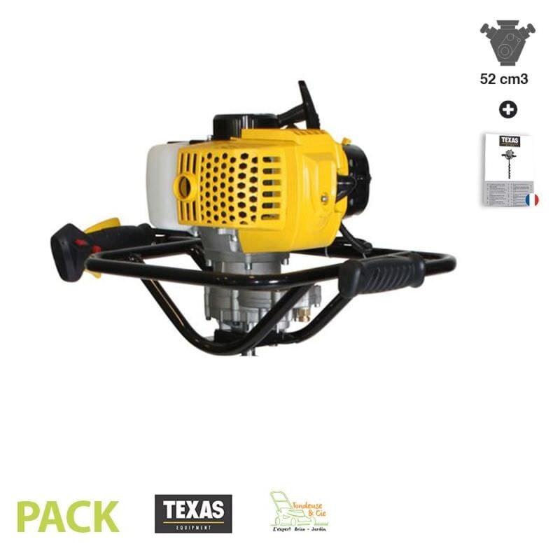 Texas - Tarière foreuse thermique 52cc EA5300 pour 1 personne