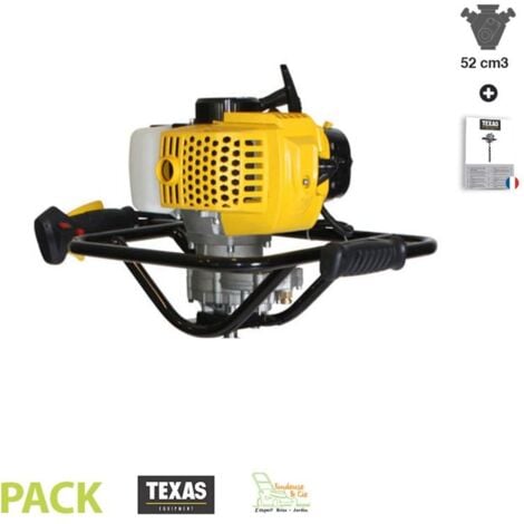 Tarière foreuse thermique 52cc TEXAS EA5300 pour 1 personne