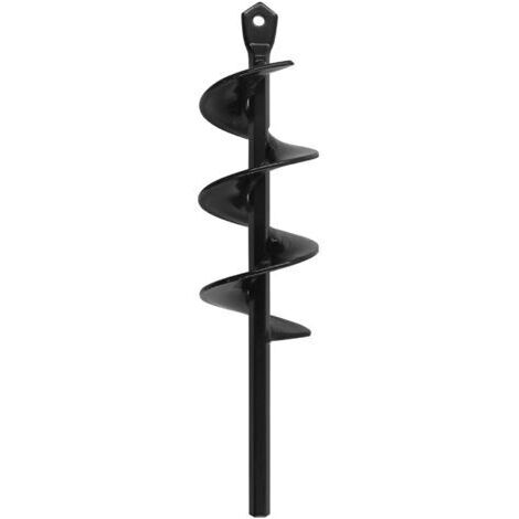 Tariere Jardin Perceuse 8x30cm et 4x22cm Perceuse Jardinage Foret Spirale pour Perceuse Tariere Perceuse Tarriere Jardin Perceuse pour Jardin Tarriere de Jardin pour Perceuse Foret de Tarrier（Noir）