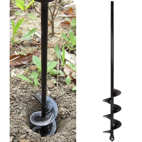Tariere jardin perceuse amélioré 4x45cm perceuse jardinage foret spirale pour perceuse tariere perceuse tarriere jardin perceuse pour jardin