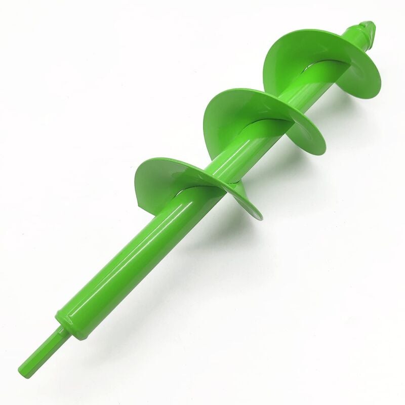 Tariere Manuelle, Tarière Thermique 10cm x 40cm, Tariere pour Perceuse avec Fort Tarière Tête, Tige hexagonale Outil de Plantation Pratique pour