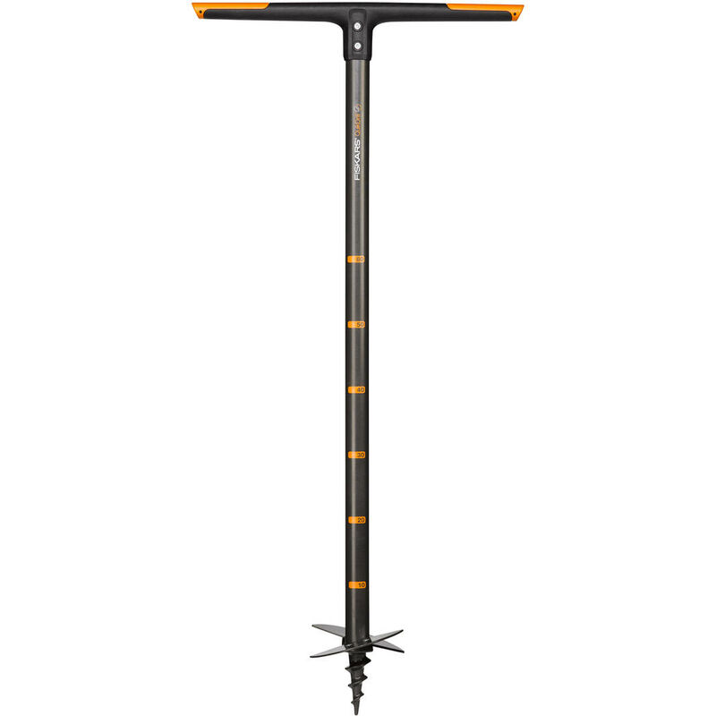 Tarière manuelle, Trous jusqu'à 15 cm de diamètre, Noir/Orange, QuikDrill, Taille: m, 1000638 - Fiskars