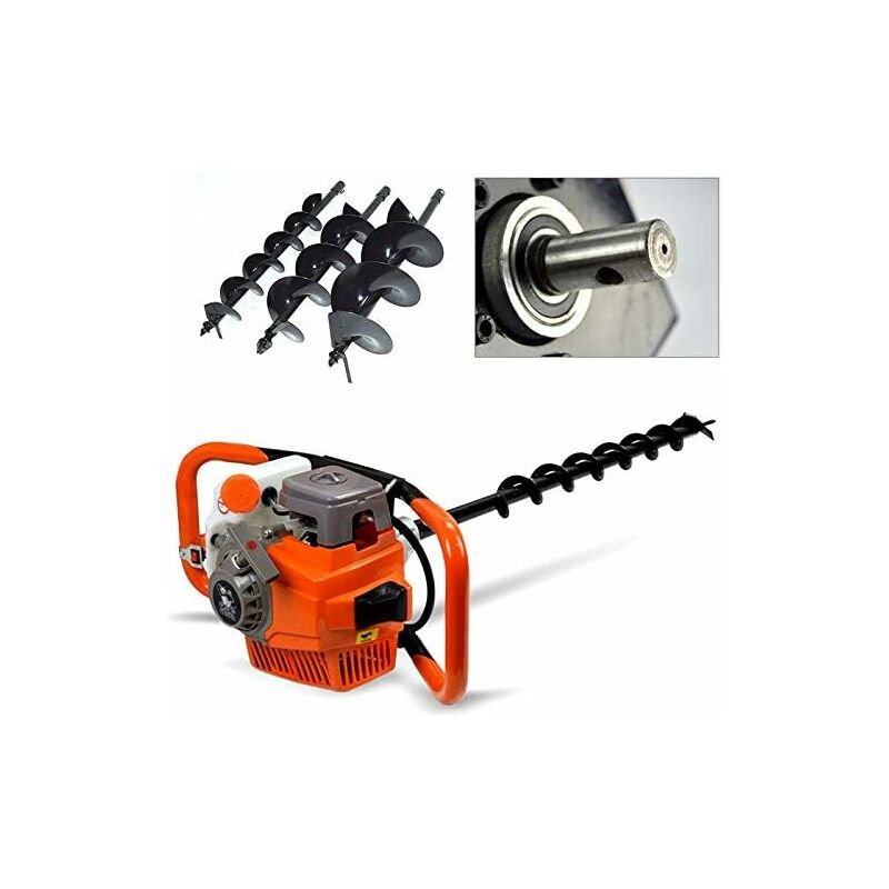 Gojoy - Tarière Thermique,71cc Tarière à Essence avec 3 mèches 4'/6'/ 8'