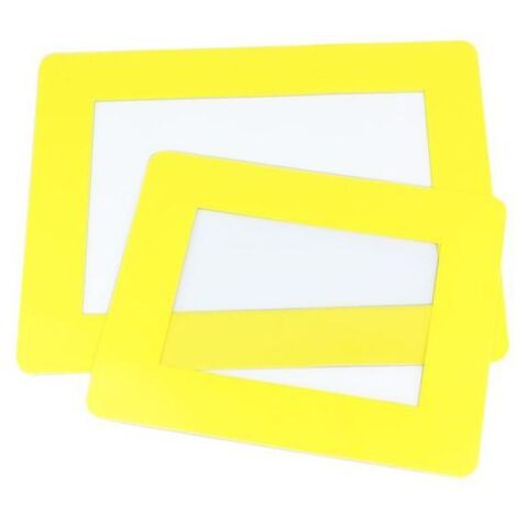 Tarifold Fr 197624 - Cornice adesiva, formato A4, per segnaletica personalizzata, confezione da 10 pezzi, colore: giallo