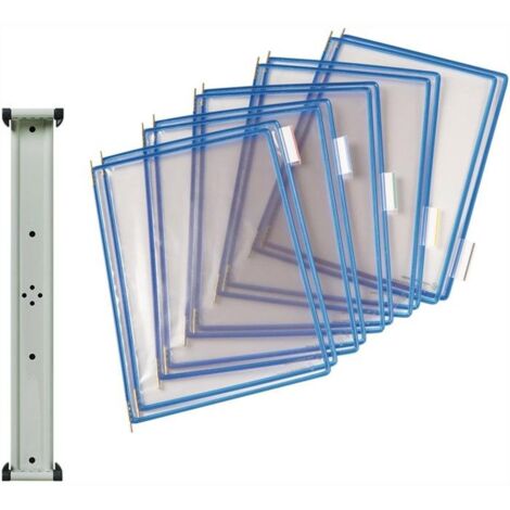 tarifold Support mural 10 panneaux d'affichage bleus - 414601