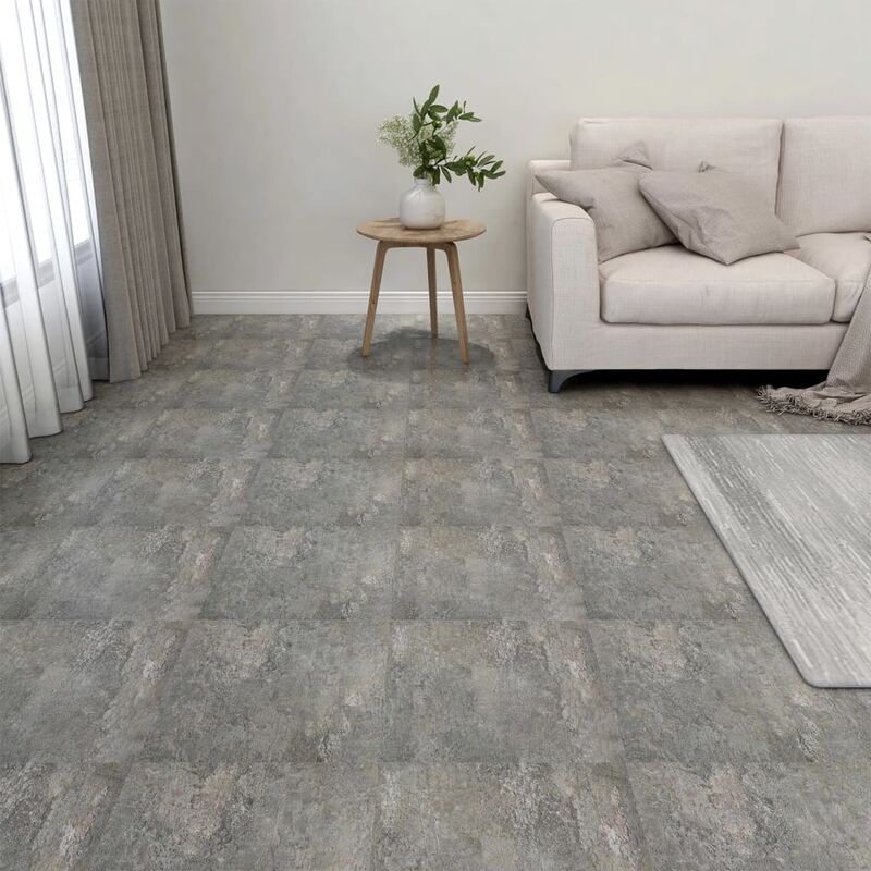 

Tarimas autoadhesivas 20 piezas PVC 1,86 m² gris