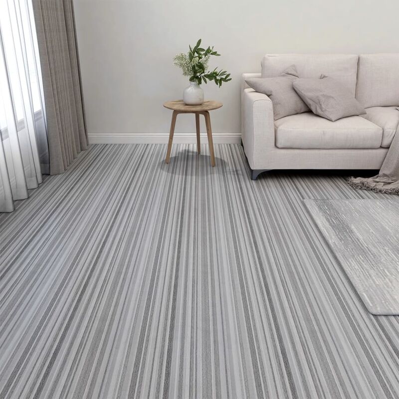 

Tarimas autoadhesivas 20 piezas PVC 1,86 m² gris claro