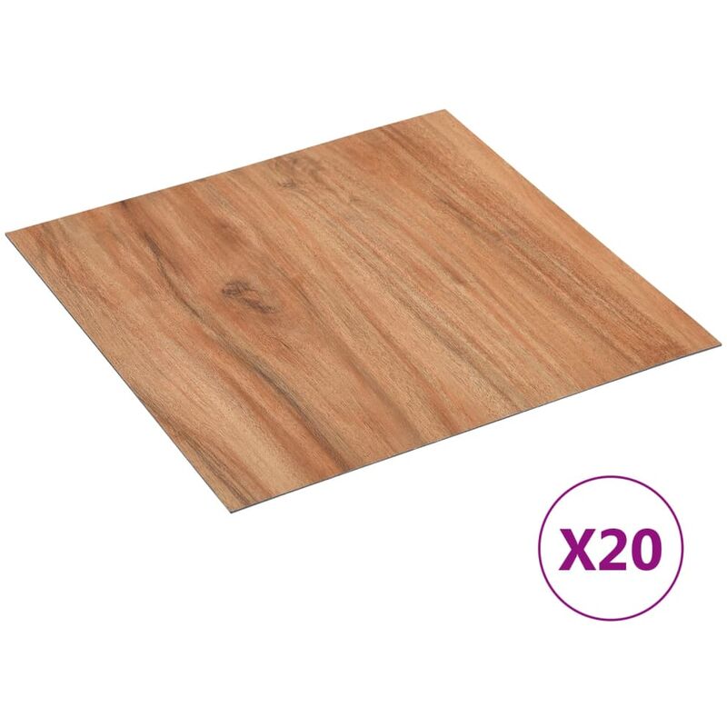 

Tarimas autoadhesivas 20 piezas PVC 1,86 m² madera claro