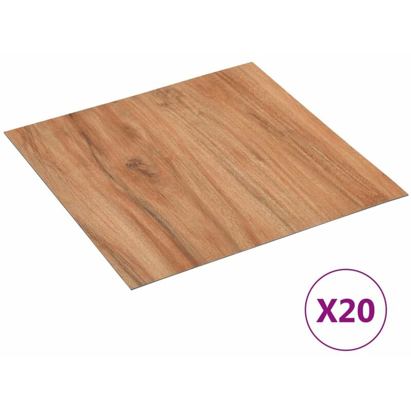 

Tarimas autoadhesivas 20 piezas PVC 1,86 m² madera claro