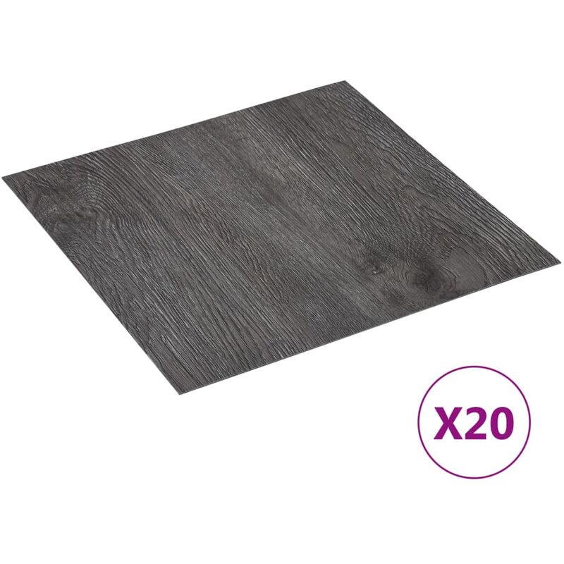 

Tarimas autoadhesivas 20 unidades PVC 1,86 m² marrón