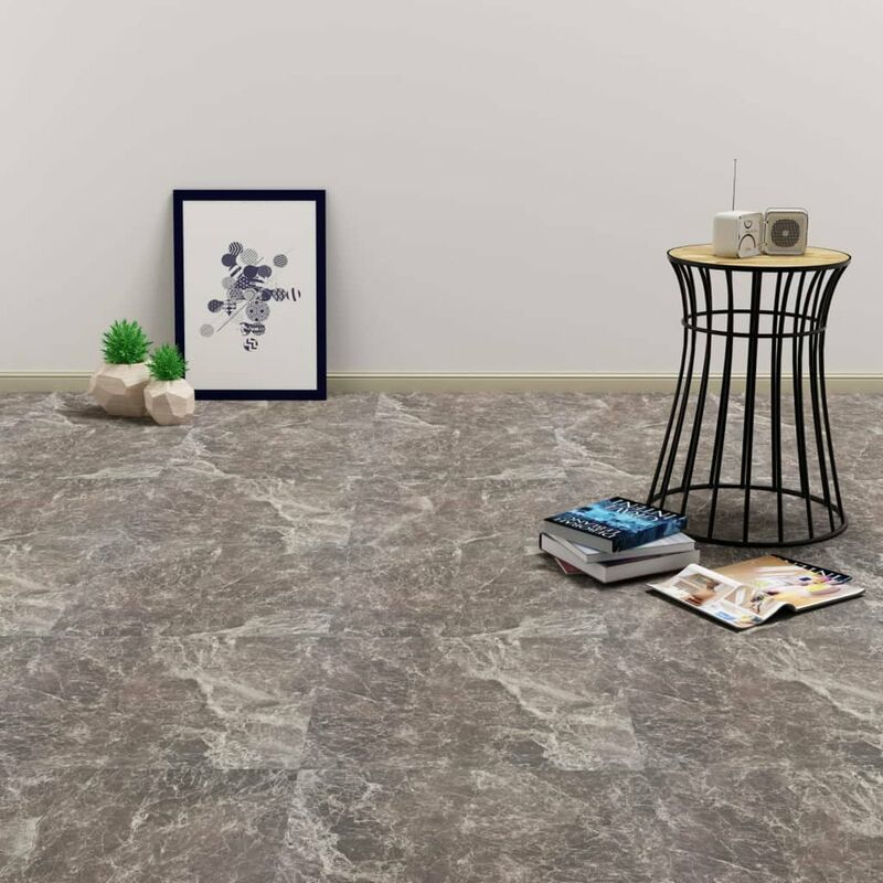 

Tarimas autoadhesivas 20 unidades PVC 1,86 m² marmol negro