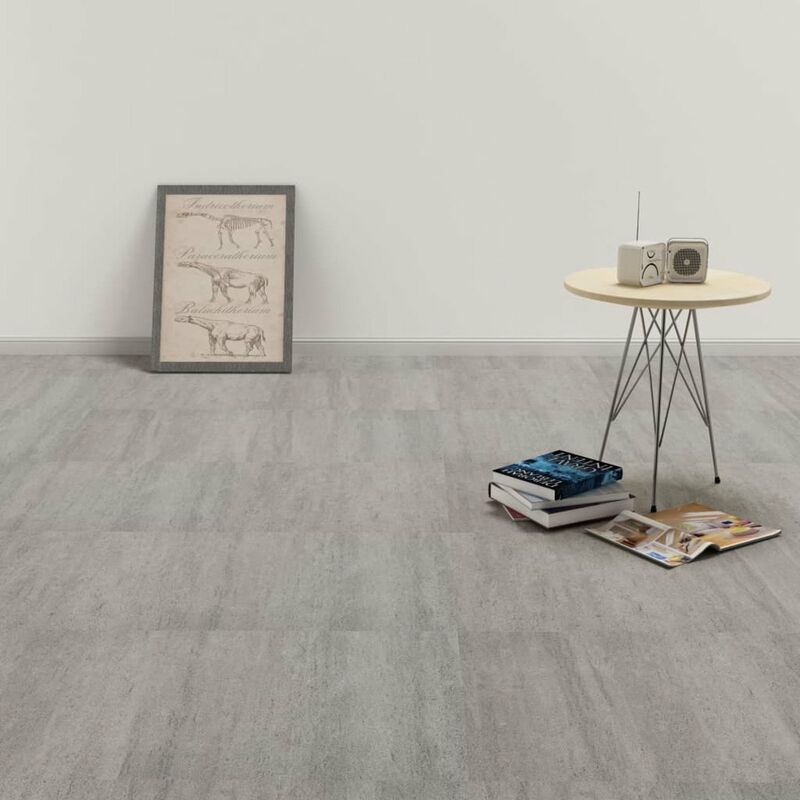 

Tarimas autoadhesivas 20 unidades PVC 1,86 m² rayas grises