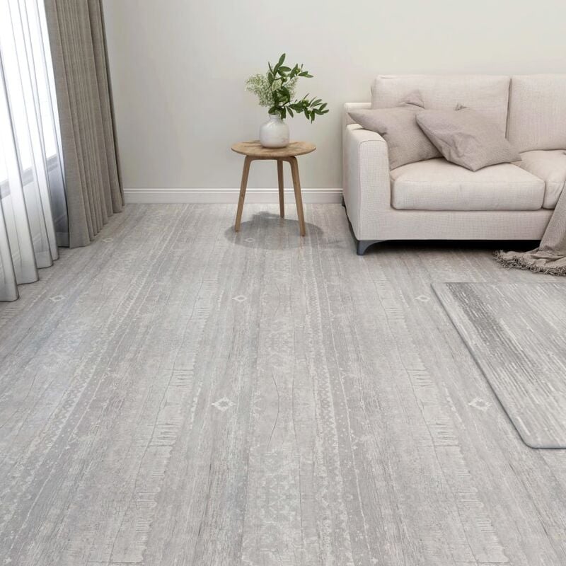 

Tarimas de suelo autoadhesiva 20 unidades PVC 1,86 m² gris
