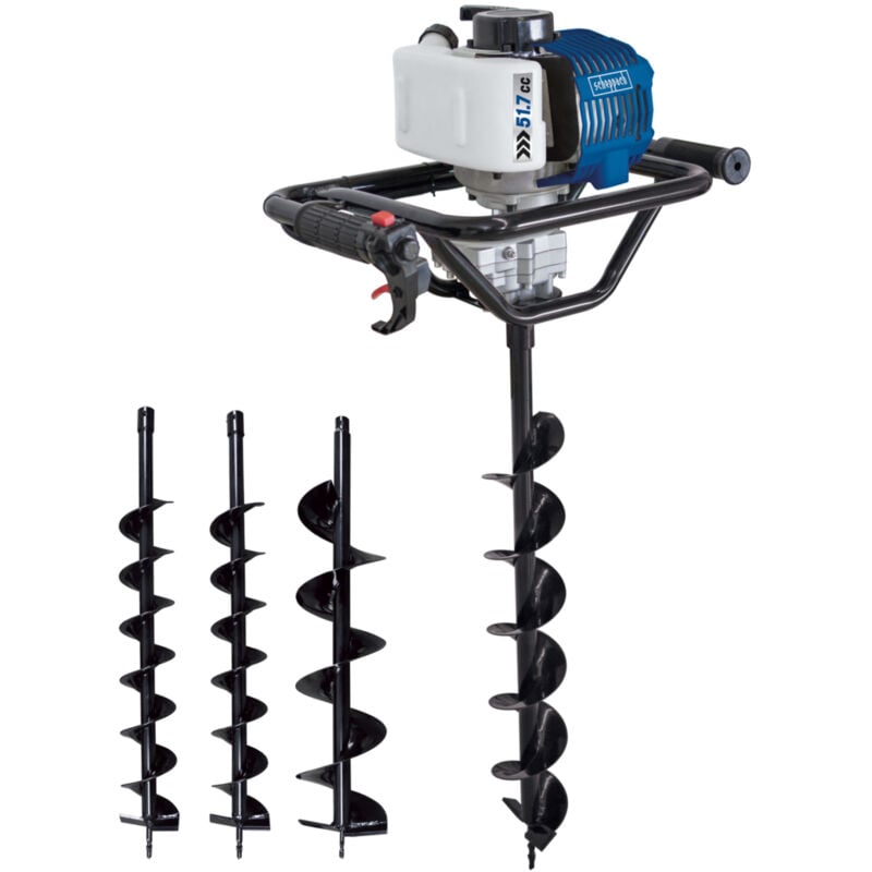 Scheppach - Tarière Thermique EB1700 - 1,77 ps - Longueur de foret 800 mm - Vitesse de foreuse 310 tr/min - Cylindrée 51,7 cm³ - Vitesse 9 600 tr/min