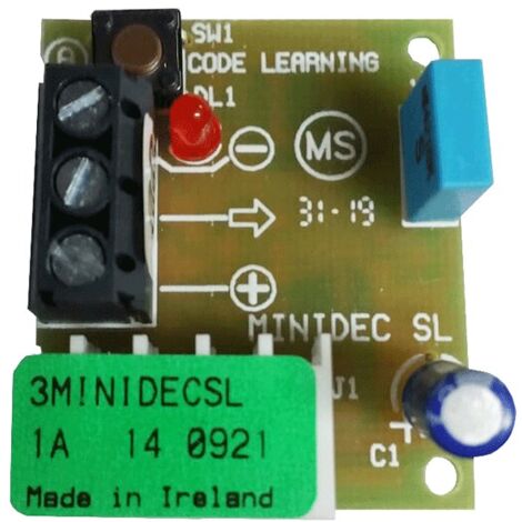 Tarjeta de decodificador Faac minidec sl 24vdc 785505