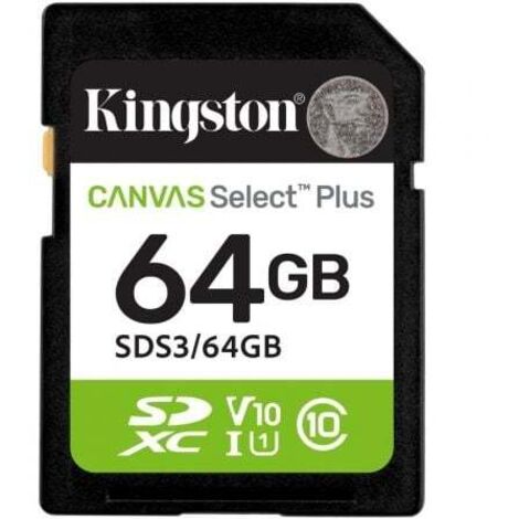 Tarjeta Micro SD Kingston CANVAS Select Plus 64 GB