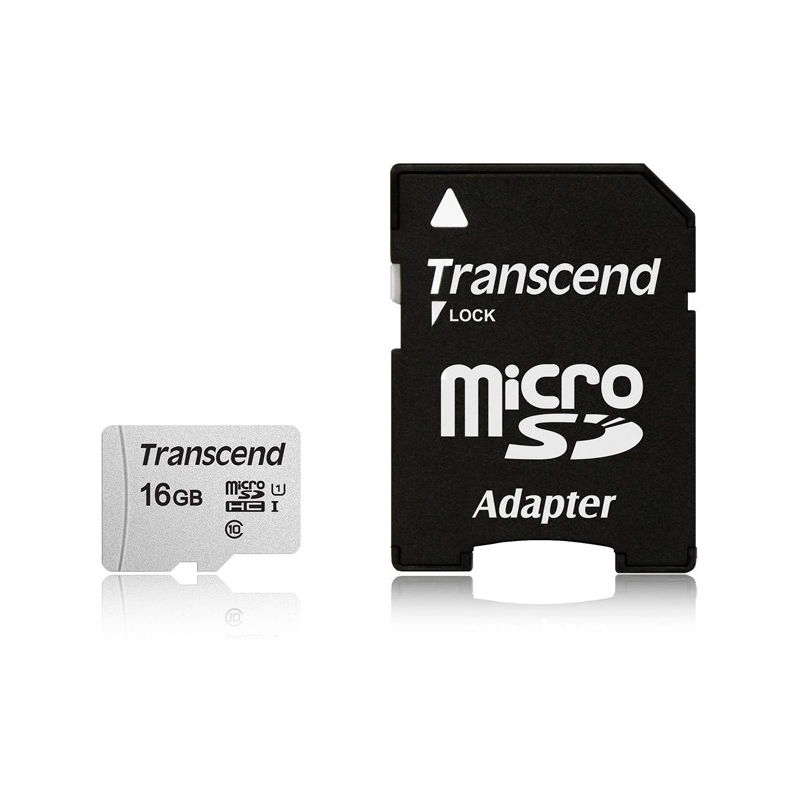 

Tarjeta Microsd Adapt Uhs-1 U1 - Trascend - 16 Gb - Ts16Gusd300S-A..