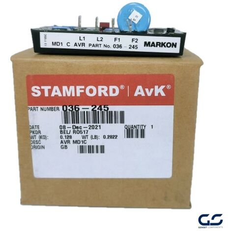 Tarjeta Reguladora Alternador Stamford NewAge AVR MD1C (036-245) Genuina - Original
