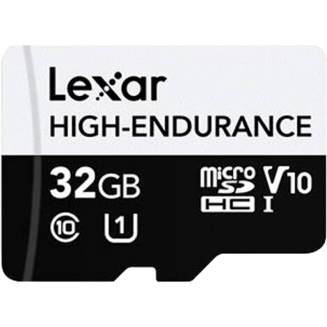 Tarjetas microSDHC/microSDXC UHS-I de alta resistencia Lexar de 32 GB, hasta 100 MB/s de lectura, 30 MB/s de escritura, C10 A1 V10 U1