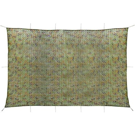 Tarnnetz mit Aufbewahrungstasche 6x7 m Grün
