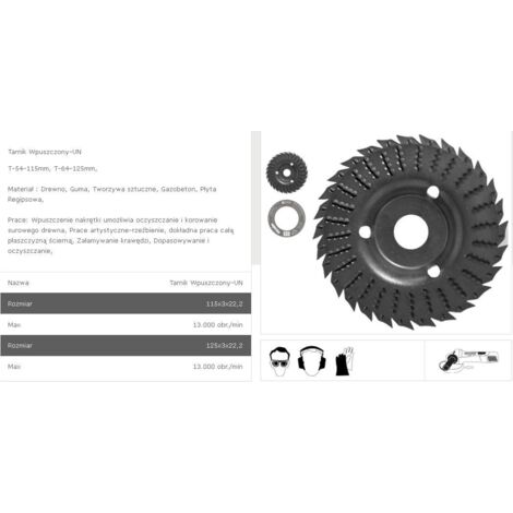 Tarpol Tarnik disque abrasif 125 mm pour ponceuse
