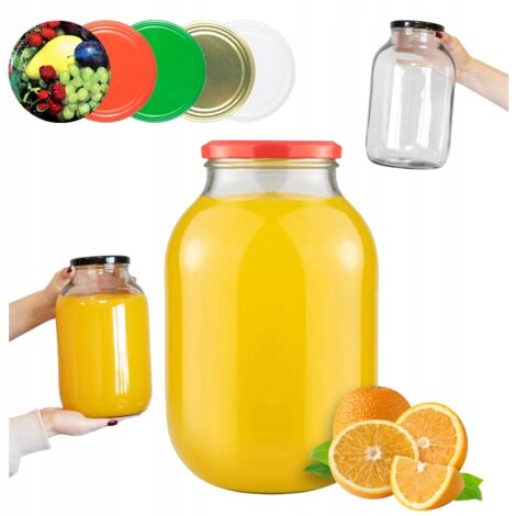 TARRO 4l MERMELADA CONSERVAS LICORES + TAPA fi100