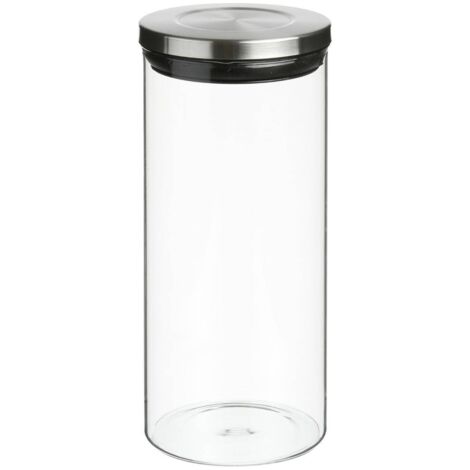 Tarro de cristal con tapa de acero inoxidable hermet 1,3l - 5five