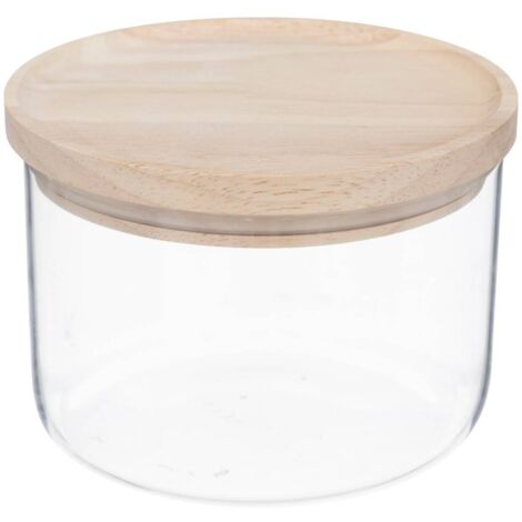 Tarro de cristal hermet de 0,65 l con tapa de hevea hermética - 5five