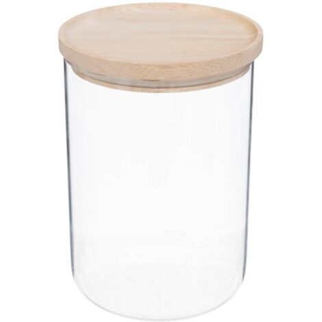 Tarro de cristal hermet de 1,6 l con tapa de hevea hermética - 5five