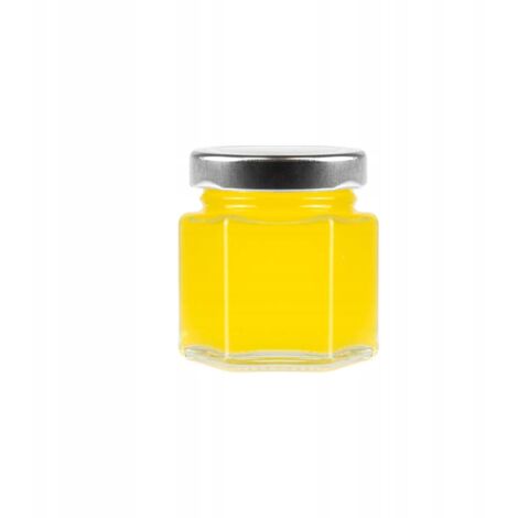Tarro de cristal HEXAGONAL de 30 ml para especias y miel