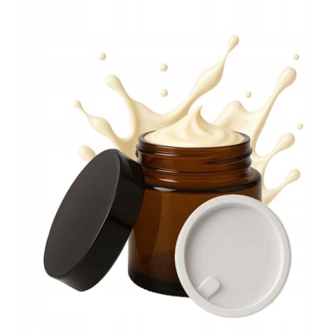 Tarro de Cristal MARR脫N 30 g para Crema B谩lsamo Cosm茅ticos Gel Velas