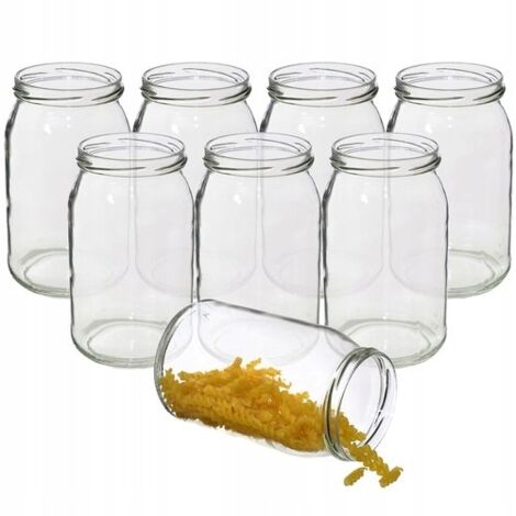 Tarro de cristal para conservas 900ml 8 uds