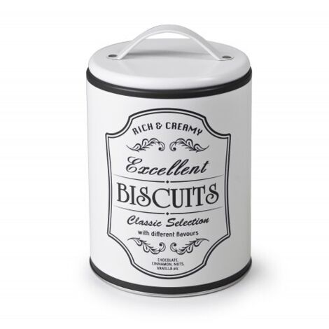 Tarro de galletas Ibili 2 5 litros blanco metal sólido