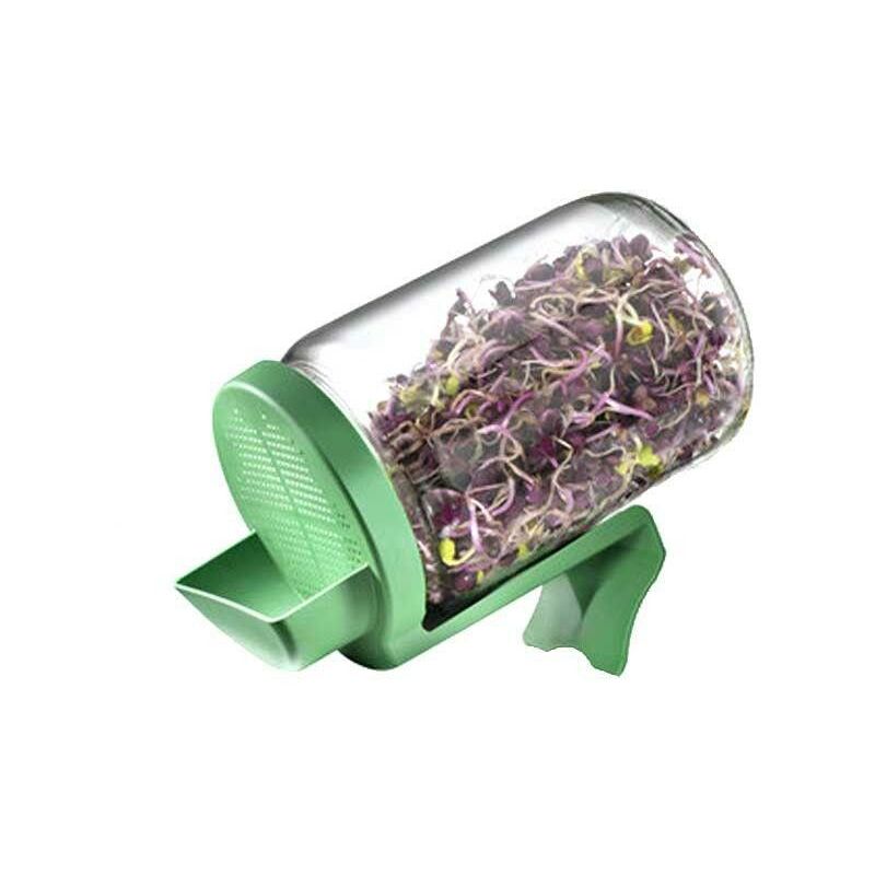

Tarro de germinar con soporte verde - Germline