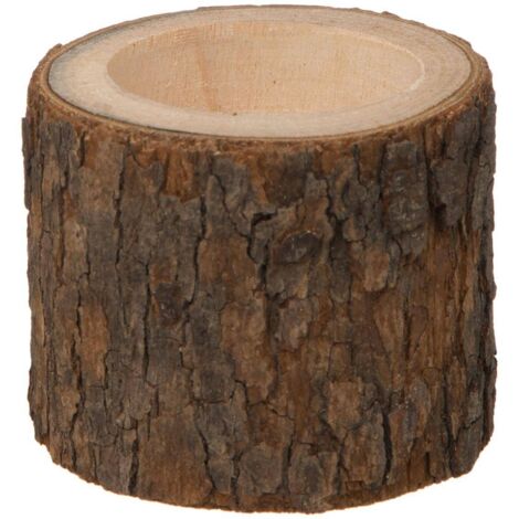 Tarro de madera para velas 5x5cm - Feeric lights & christmas