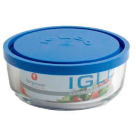 TARRO IGLOO C/TAPA  AZUL 15CM