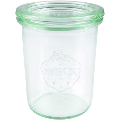 Tarro Weck 160 ml (tarro de conservas de alta calidad con tapa de cristal para conservas resistente al calor apto para microondas apto para horno vidrio con borde redondo) 760, 12 unidades
