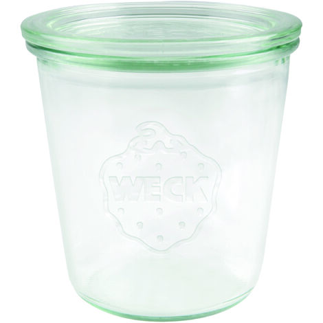 Tarro Weck 290 ml (tarro de conservas de alta calidad con tapa de cristal para cocinar resistente al calor apto para microondas apto para horno vidrio con borde redondo) 900, 6 unidades