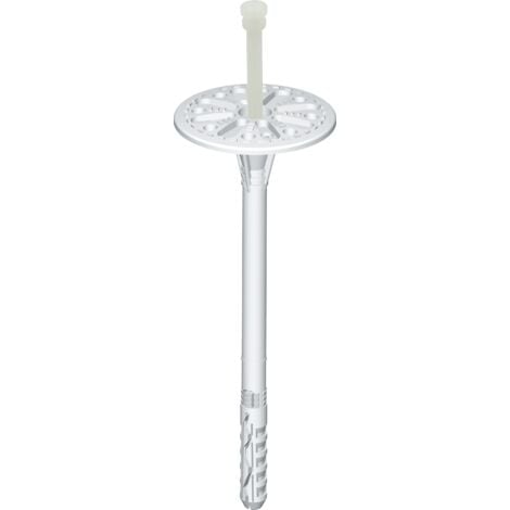 IDROWEB Tarugo de aislamiento para clavar con clavija de plástico - baja profundidad de anclaje 10 x 160 - Caja de 200