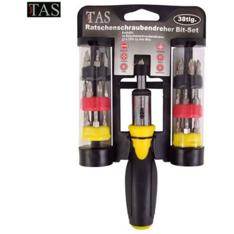 TAS Ratschenschrauber Set Schraubendreher Schlüssel Zieher Schlitz Vierkant Torx